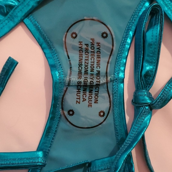 Teal Metalic Bikini - Picture 2 of 4